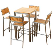 BAR-SET - EDELSTAHL TEAK