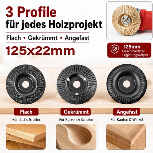 3x125mm holz schleifscheibe - 3x125mm,