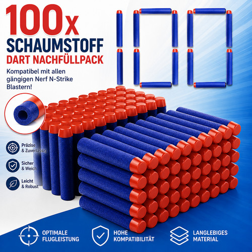 100 blaue dartpfeile - 100,