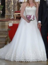 brautkleid 36 gebraucht spitze