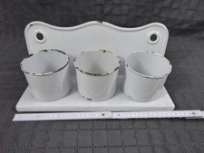 Antike Emaille Waschgarnitur