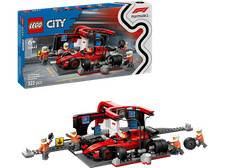 Lego city 60443 boxenstopp - 60443, f1
