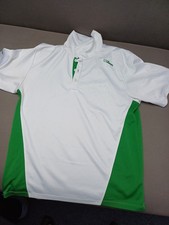 Herrn Sport - Tennis - Shirt von Wilson, Gr. L, weiß-grün, s. Foto u. Hinweise