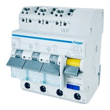 Hager ADZ366D Fehlerstrom-Leitungsschutzschalter / 3x (1P+N) / C-16A / 30 mA