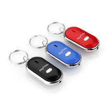 3X Schlüsselfinder + LED Taschenlampe Schlüssel Key Finder Anhänger Pfeifen Kit
