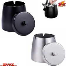Edelstahl aschenbecher mit - edelstahl,