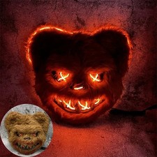 Halloween Luminous Mask Rabbit ro Bear Cos Props LED Dance Party Horror Mask