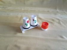 DDR Salz + Pfeffer Streuer  und Eierpicker Plaste