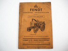 Fendt F15G F15GH F20G F20GH Schlepper Ersatzteilliste Ersatzteilkatalog 1953
