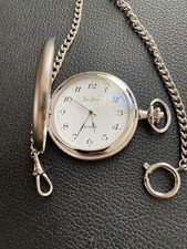 Jean Jacot Taschenuhr Quarz  mit  Taschenuhren Kette  Länge 300 mm