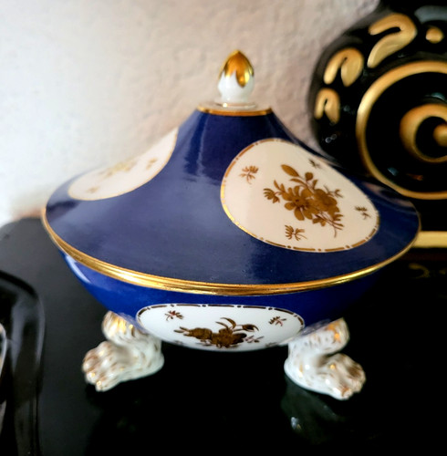 Jugenstil zuckerdose mit - zuckerdose,