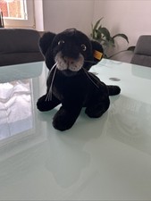 Steiff Knopf Im Ohr Schwarzer Baby Panther Sitzend Kuscheltier