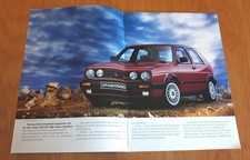 Prospekt Broschüre VW Golf 2