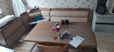 Esszimmer ( Küchen ) Eckbank mit Tisch und zwei Stühlen