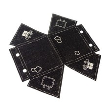 1x Lego Stoff Zelt schwarz