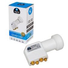 Quad LNB DIGITAL LNC 4 Teilnehmer direkt 4-fac FULL HDTV Ultra HD 4K HD+ 3D SKY