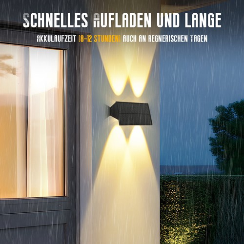 Solarleuchten led zaunleuchte - solarleuchten,