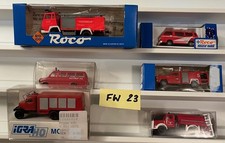6 schöne Feuerwehrmodelle H0