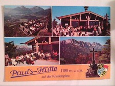 Paul's Hütte auf der Kneifelspitze. Maria Gern. Mehrbildkarte mit 4 Abb. Stempel