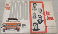 NSU Prinz 1000 Betriebsanleitung und Kundendienstheft , aus Nachlaß