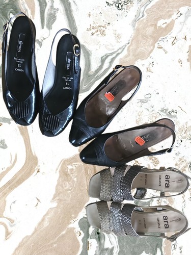 Paar hochwertige damenschuhe - hochwertige,