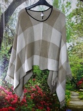 Damen Strick Poncho Cape  One