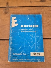 Orig. Schlepper Betriebsanleitung Eicher 3253 Traktor 