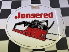 Jonsered Motorsäge riesiges Emailschild von Boos & Hahn
