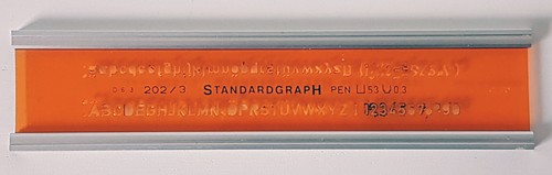 Schriftschablone