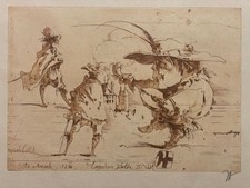 Horst Janssen Langenhorner Jubilate V Radierung handsigniert Griffelkunst 1988