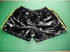 Glanznylon Boxershort PVC beschichtet Shiny glossy Gr.2XL Neu schwarz