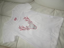 T-Shirt Shirt Gr. S Strass Hirsch Marke OS weiß Neu Trachtenmode