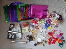 Geschenkpapier glänzend Weihnachten Geburtstag Basteln Konvolut Reste Verpackung