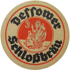 ALTER DDR BIERDECKEL Dessower Schlossbräu Gründung 1867 Bierfilze Sammlerstück