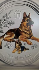 Silberunze jahr des - jahr, hundes
