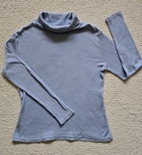 SURE💙Rolli Pullover gerippt💙 Rollkragen Pulli💙 M hellblau💙 Langarmshirt Top 