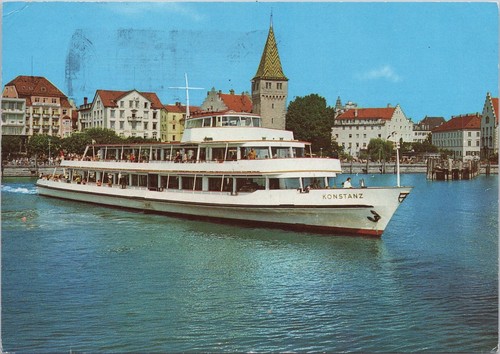 Postkarte ausflugsschiff - postkarte,