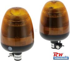 Rundumleuchte orange 30W LED, 2 Stück, Warnleuchte, 222x135mm, 12/24V, Blitzer