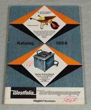 Westfalia Werkzeug Company Hagen - Katalog aus dem Jahr 1968 mit Preisen  /S240