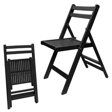 Klappstuhl Holz schwarz