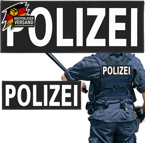 Reflektierende polizei patches - reflektierende,