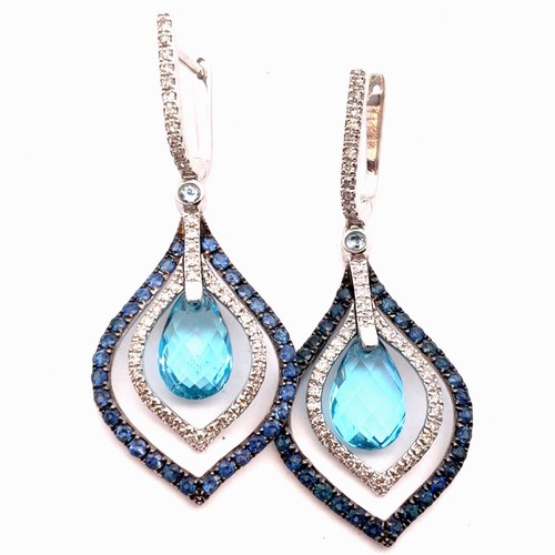 Effy 14k weißgold blautopas - 14k,