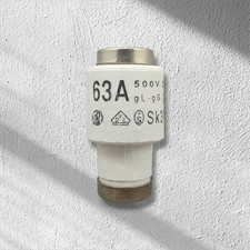 Schmelzsicherung 63A 500V DIII gL-gG Sicherung Sicherungseinsatz Neu & Unbenutzt