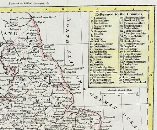 Karte von england wales 1801 - von,