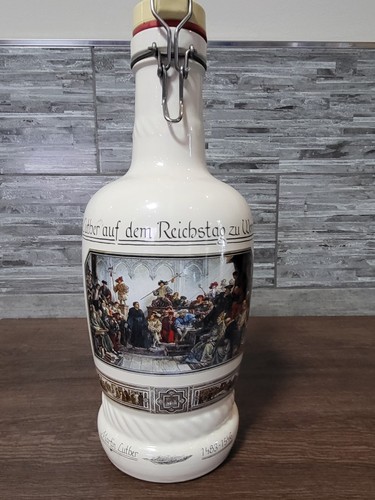 Große keramik bierflasche - keramik,