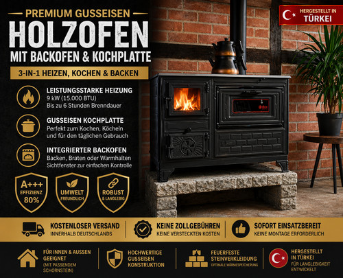Gusseisen holzofen mit - gusseisen,