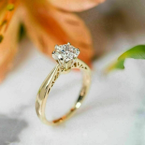 2ct rund simulierter diamant - 2ct,