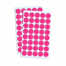 Klebeetiketten Rosa Rund