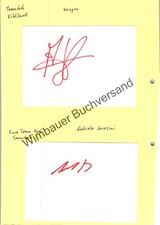 Original Autogramm Albert Hamper & Gabriele Seresina & Hans Jürgen Sandtler  Rac