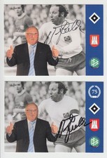 2x Uwe Seeler*HSV*Hamburg*DFB*EM*WM 1966* 75. Geburtstag - AK